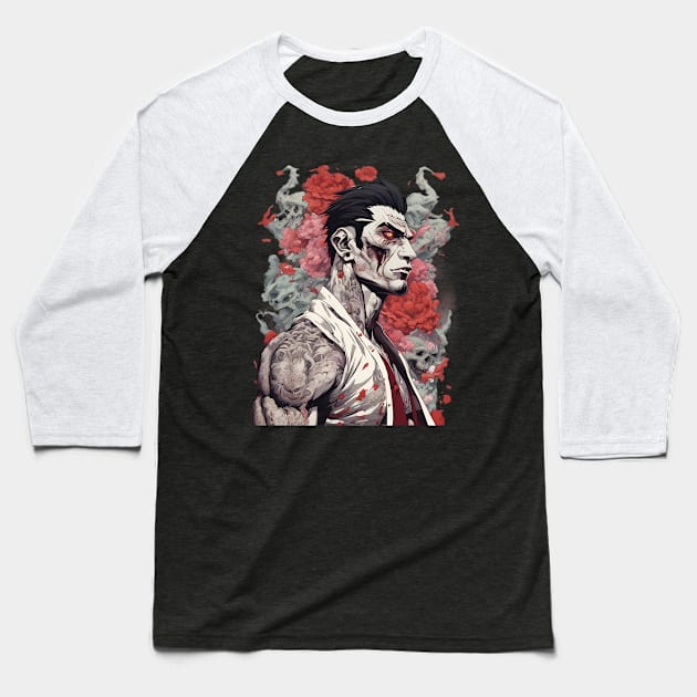 Zombies in China Baseball T-Shirt by animegirlnft